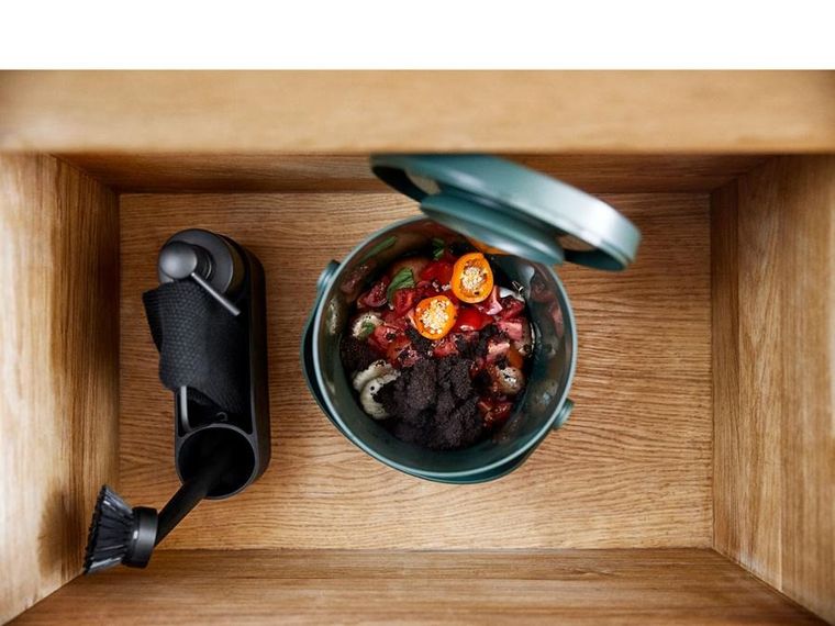 Zone Denmark, organizer do zlewu, Singles czarny, 4 elementy