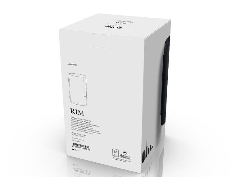 Zone Denmark, Rim, pojemnik ścienny na papier toaletowy, black