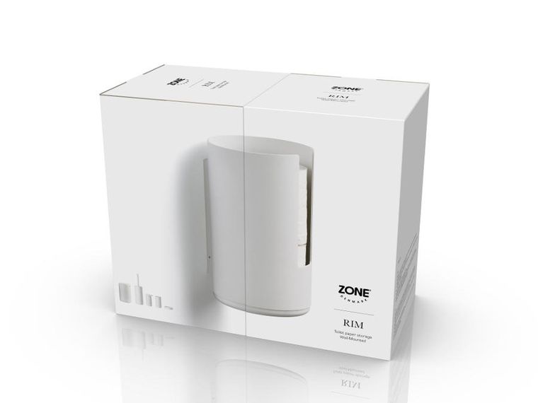 Zone Denmark, Rim, pojemnik ścienny na papier toaletowy, white