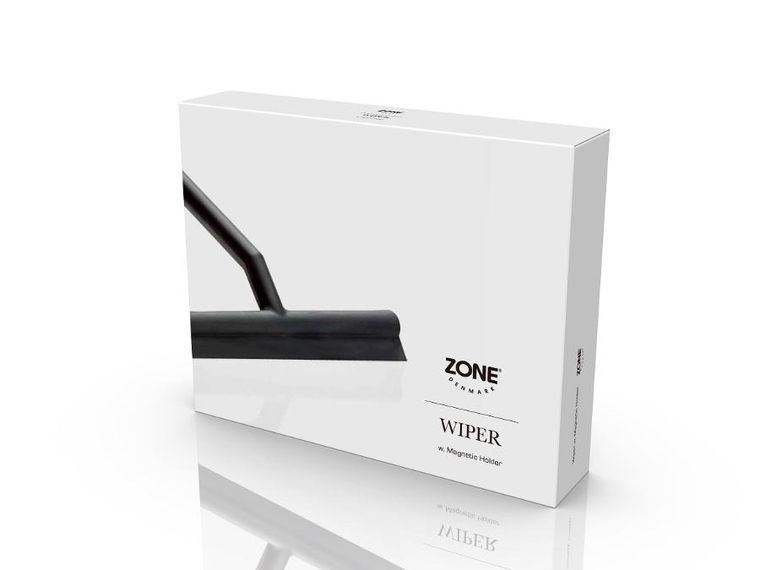 Zone Denmark, ściągaczka łazienkowa z uchwytem, black