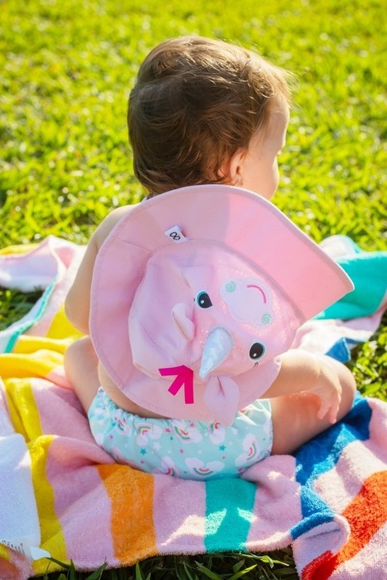 Zoocchini, pieluszka kąpielowa z czapką, jednorożec, rozmiar S