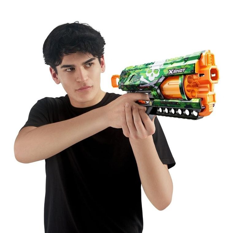 Zuru, X-Shot, Skins Griefer Camo, wyrzutnia, 12 strzałek