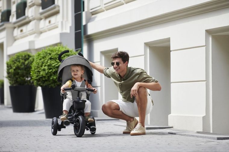 Kinderkraft, Spinstep, rowerek trójkołowy, Grey