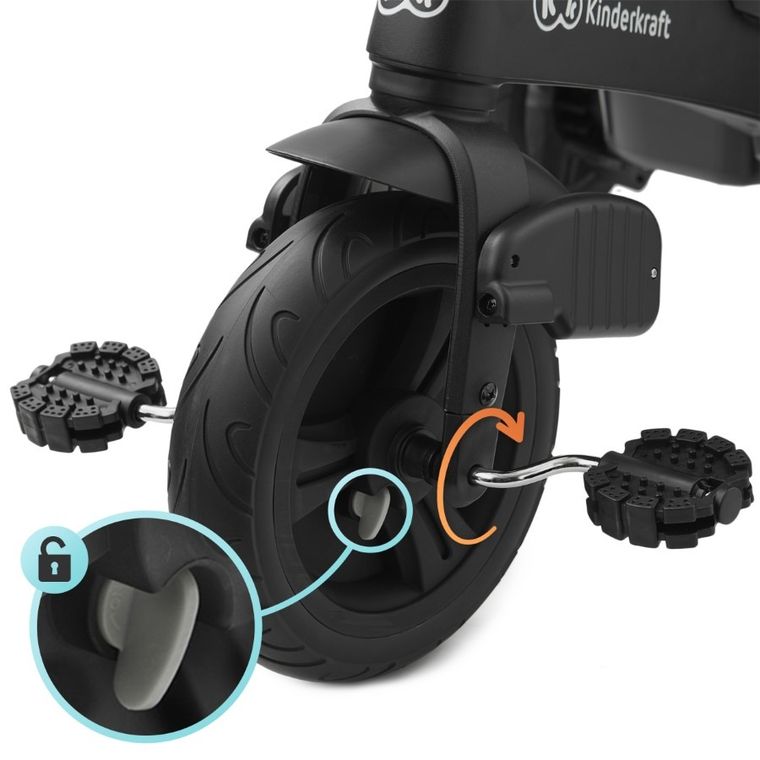 Kinderkraft, Twipper, rowerek trójkołowy, Green