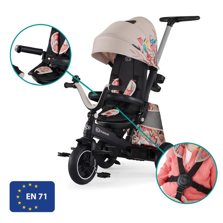 Kinderkraft, Easytwist, rowerek trójkołowy, Bird