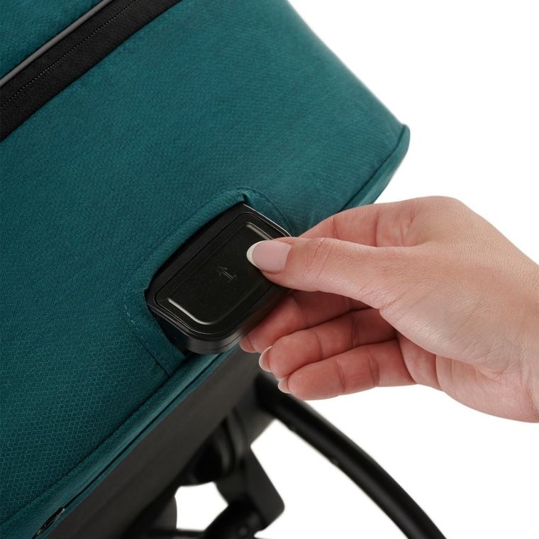 Kinderkraft, Evolution Cocoon, wózek wielofunkcyjny 2w1, Midnight Green