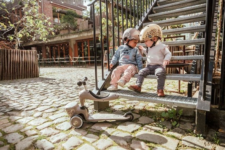 Scoot & Ride, Highwaykick 1, Lifestyle, jeździk i hulajnoga 2w1, Brown Lines