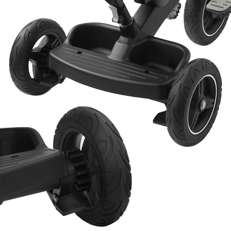 Kinderkraft, EasyTwist, rowerek trójkołowy, platinum Grey