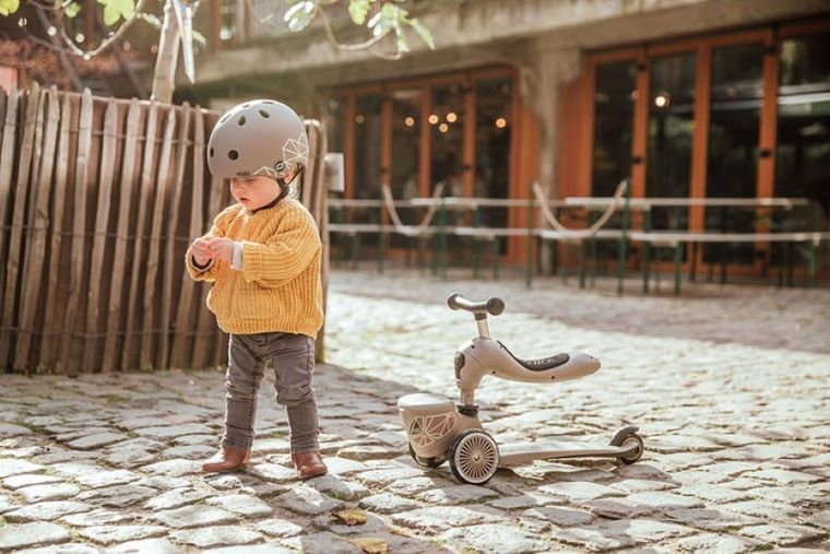 Scoot & Ride, Highwaykick 1, Lifestyle, jeździk i hulajnoga 2w1, Brown Lines