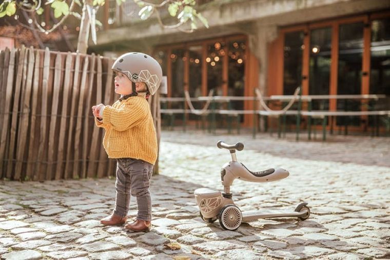 Scoot & Ride, Highwaykick 1, Lifestyle, jeździk i hulajnoga 2w1, Brown Lines