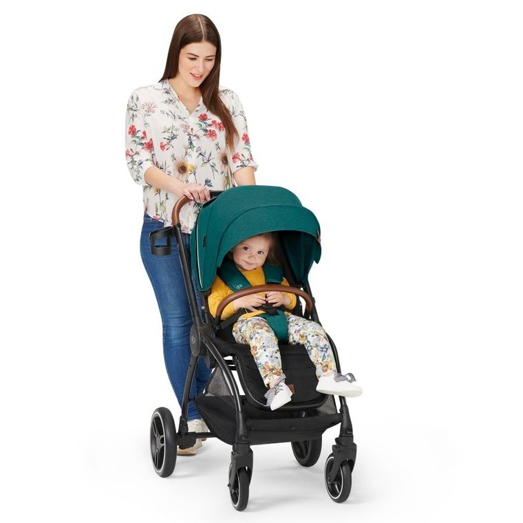 Kinderkraft, Evolution Cocoon, wózek wielofunkcyjny 2w1, Midnight Green