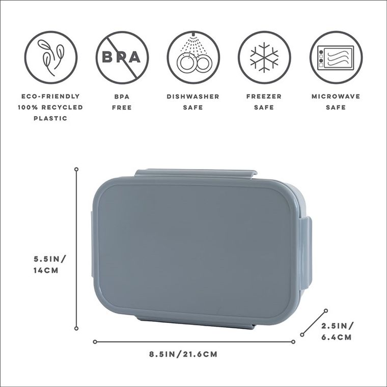 3 Sprouts, Bento, lunchbox, Blue