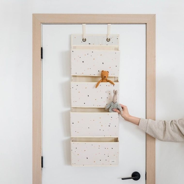3 Sprouts, organizer na drzwi wiszący, recycled, cream