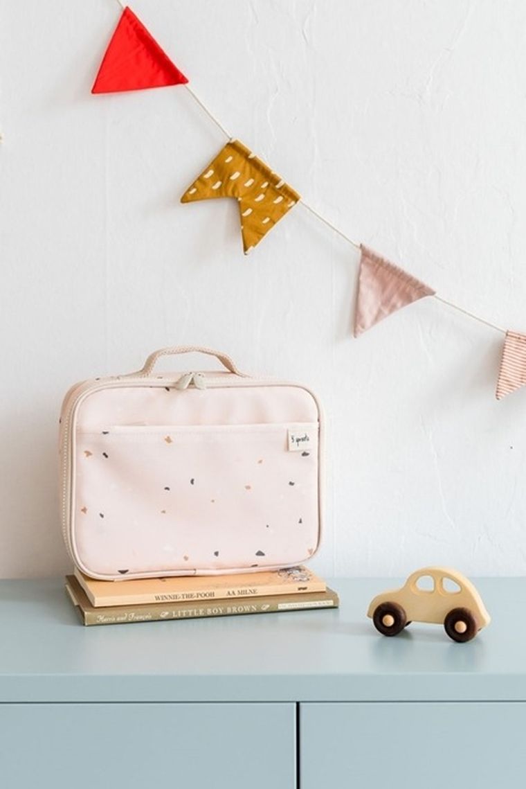 3 Sprouts, torba na lunch, Recycled Terazzo, Sand