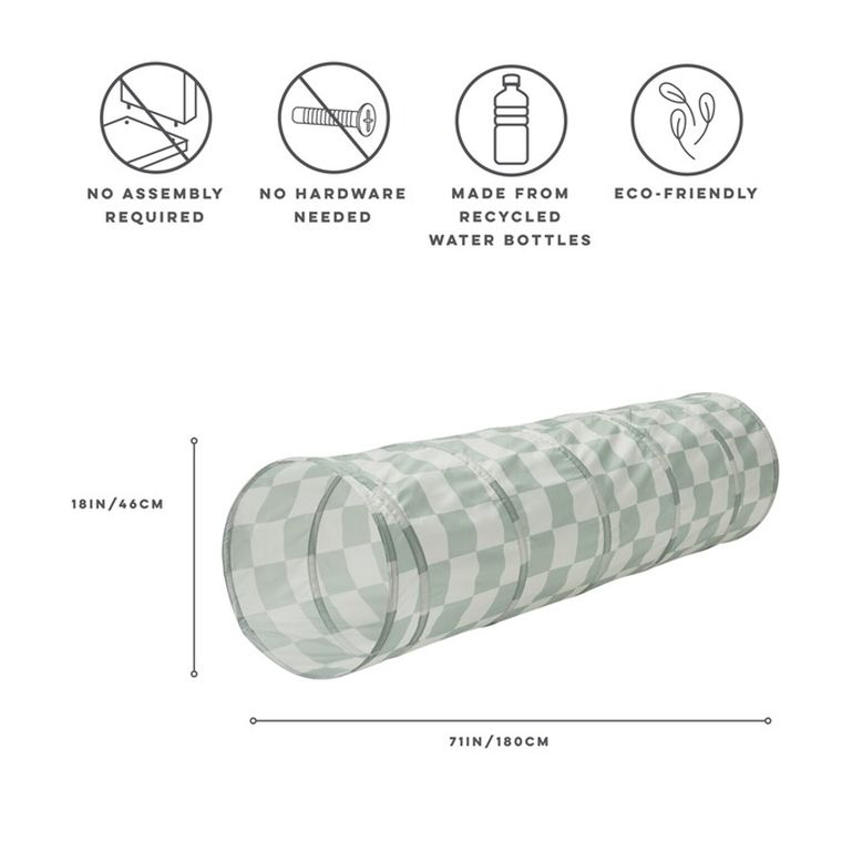 3 Sprouts, tunel do zabawy, Checkerboard Green