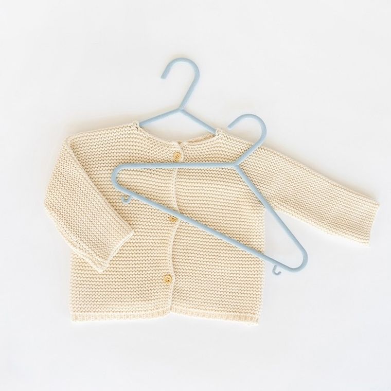 3 Sprouts, wieszaki dla dzieci, EKO, blue, 15szt.