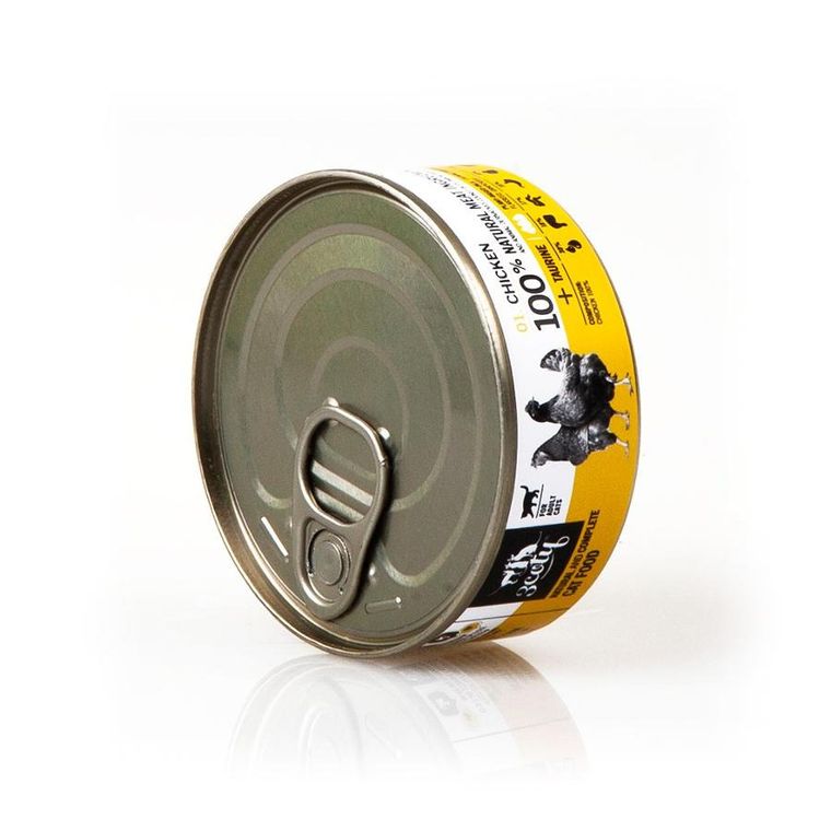 3coty, kurczak z sercami, karma mokra dla dorosłych kotów, 80g