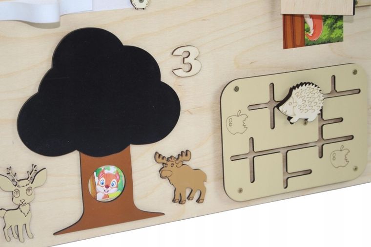 3toysm, tablica manipulacyjna, las, 50-75 cm