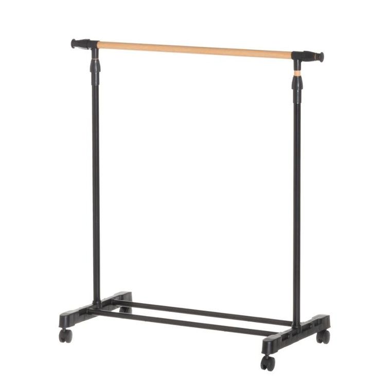 4living, Cascia, mobilny wieszak na ubrania, metalowy, 43-145-160 cm