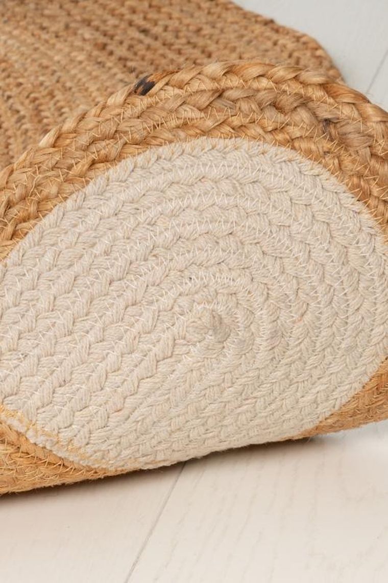 4living, dywanik jutowy z misiem, 120 cm