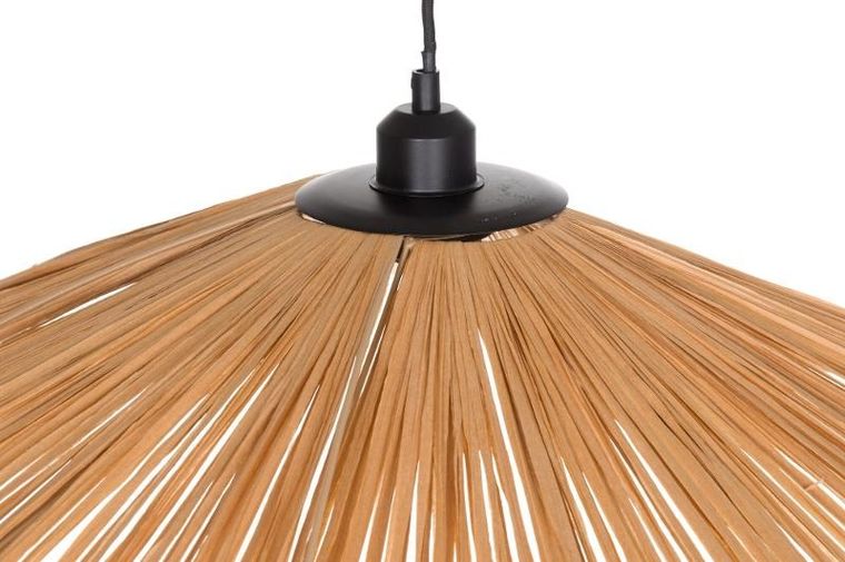 4living, lampa sufitowa z rafii, Leija, ø 68 cm