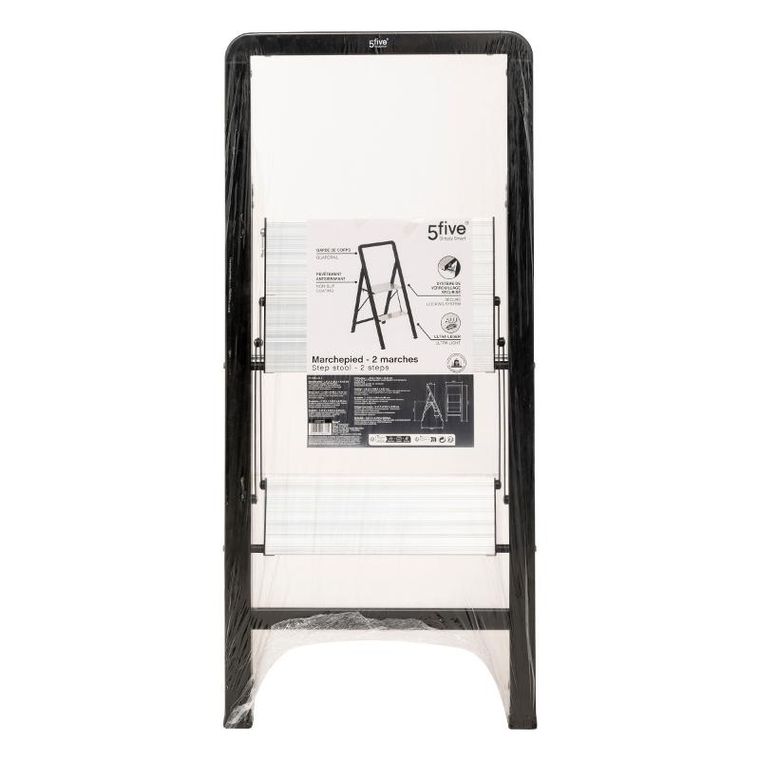 5five Simply Smart, drabina aluminiowa, 2-stopniowa, Easy, 83 cm