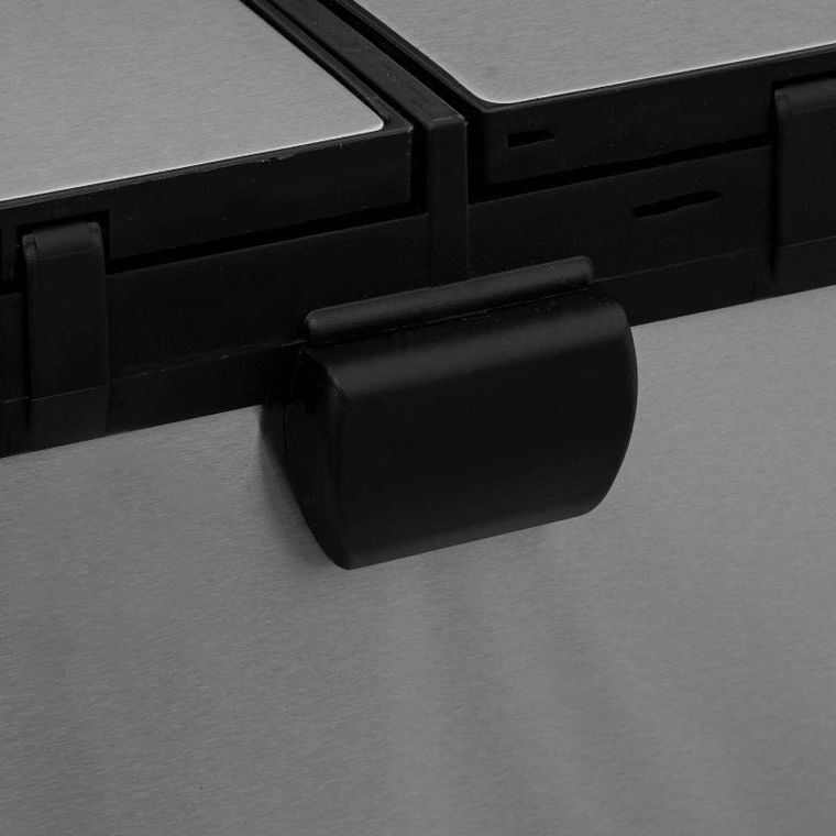 5five Simply Smart, kosz na śmieci, dwukomorowy, Ariane, ze stali nierdzewnej, z pedałem, 2-30 l