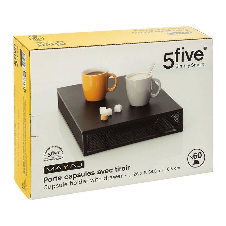 5five Simply Smart, Mayaj, pojemnik na kapsułki do kawy, 26-34,8-6,5 cm