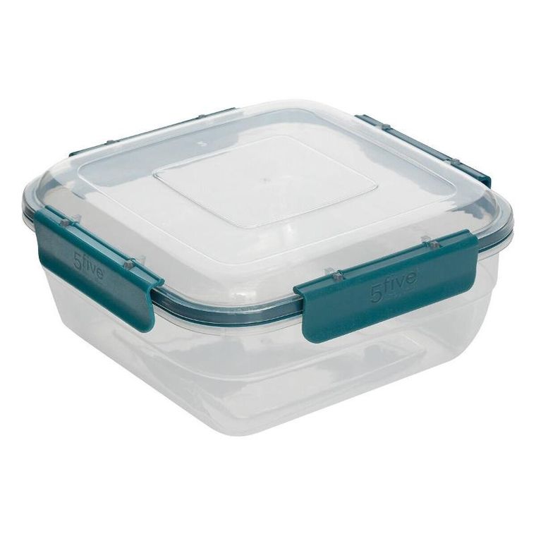 5five Simply Smart, pojemniki na żywność zamykane na klik klic, kwadratowe, 4 szt.