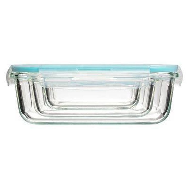 5five Simply Smart, pojemniki szklane z pokrywką, 3 szt.