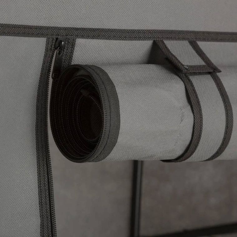 5five Simply Smart, szafa tekstylna na ubrania, 118-48-168 cm, czarna