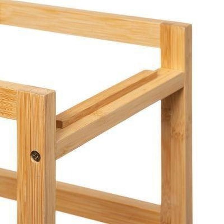 5five Simply Smart, wózek kuchenny z bambusa, 2 koszyki i wyjmowane tace