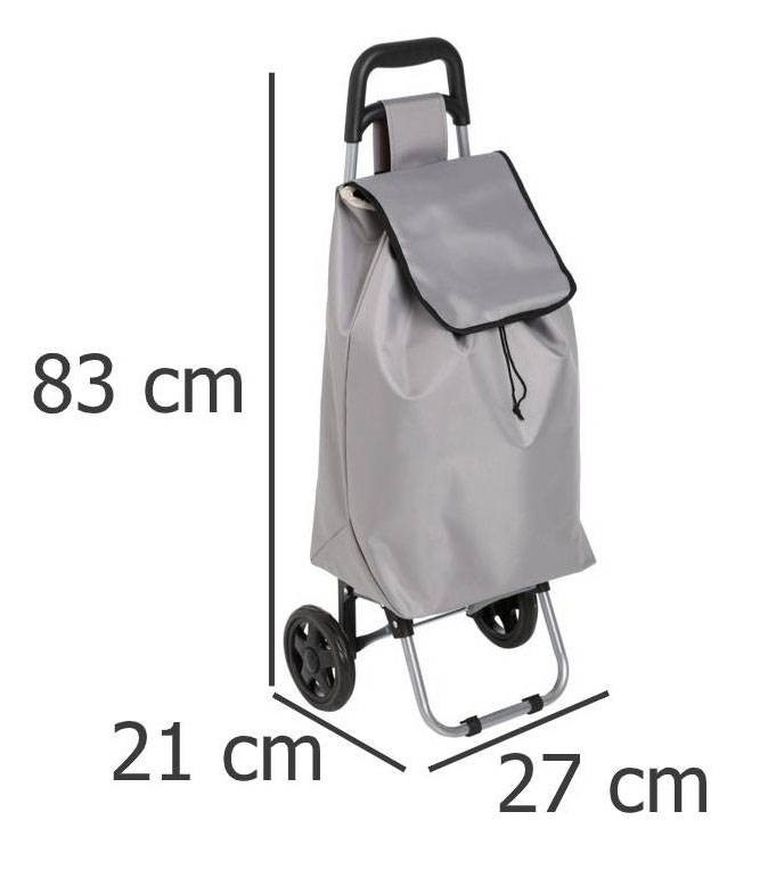 5five Simply Smart, wózek zakupowy, Aquarelle, szary