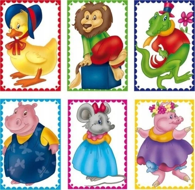 Adamigo, klocki obrazkowe, 6 elementów