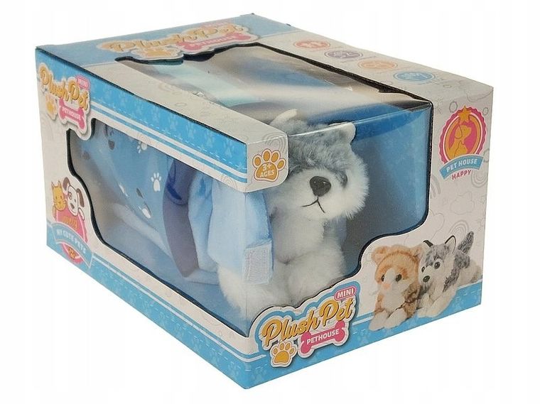 Adar, Pies w transporterze, maskotka z zestawem lekarskim