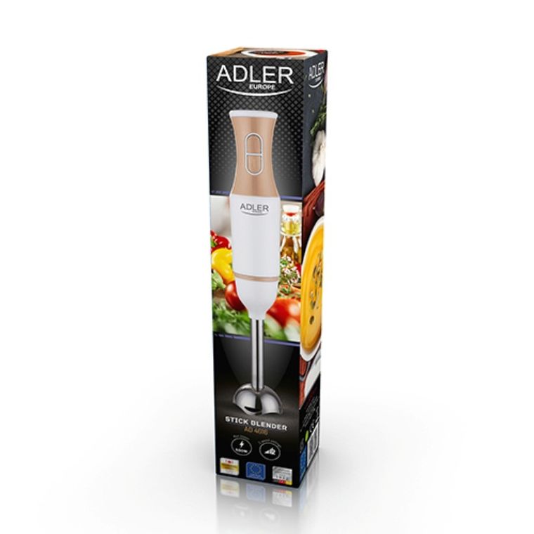 Adler, blender ręczny AD 4616, biało-złoty, 500 W