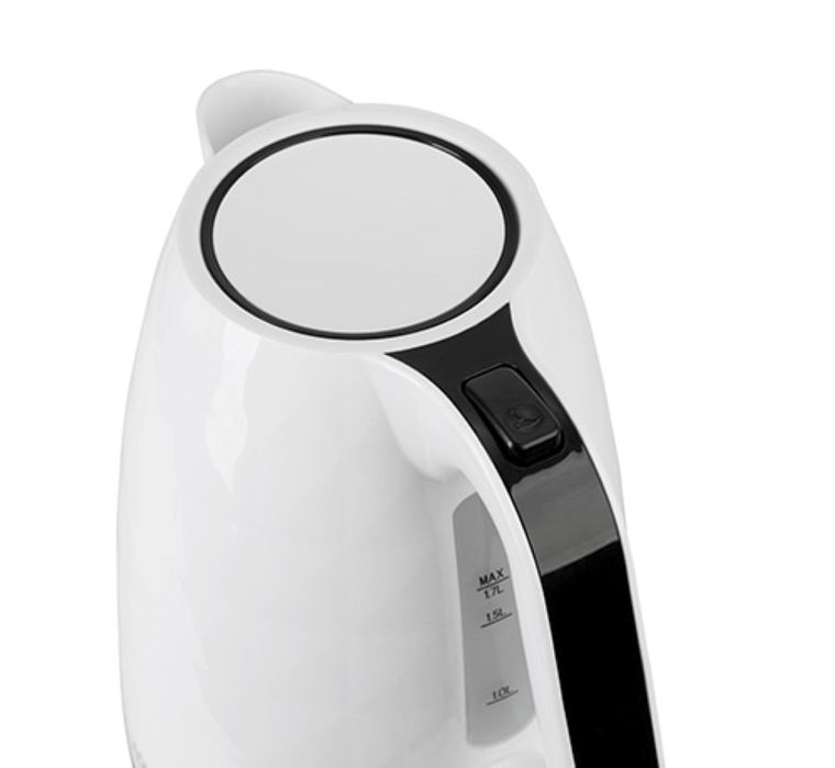 Adler, czajnik elektryczny, AD 1277 w, 2200 W, 1.7l, biały