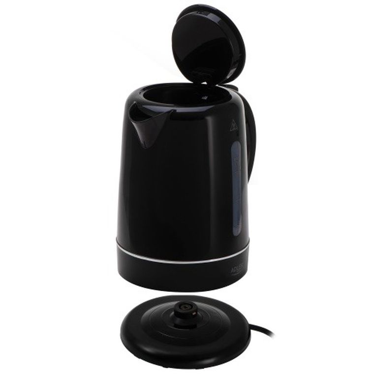 Adler, czajnik elektryczny z filtrem, czarny, 1,7l
