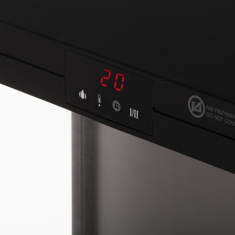 Adler, kominek elektryczny LED, z pilotem i termostatem, 1000W/2000W