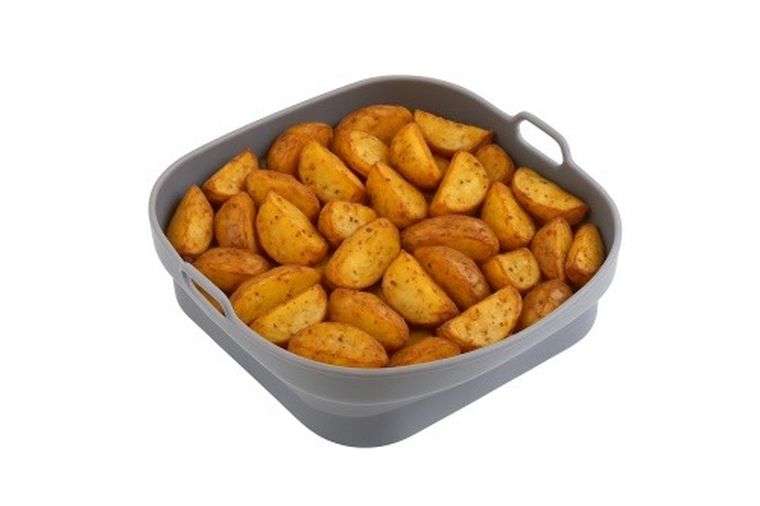 Adler, tacka silikonowa do frytkownicy beztłuszczowej, kwadratowa, 19,7 cm