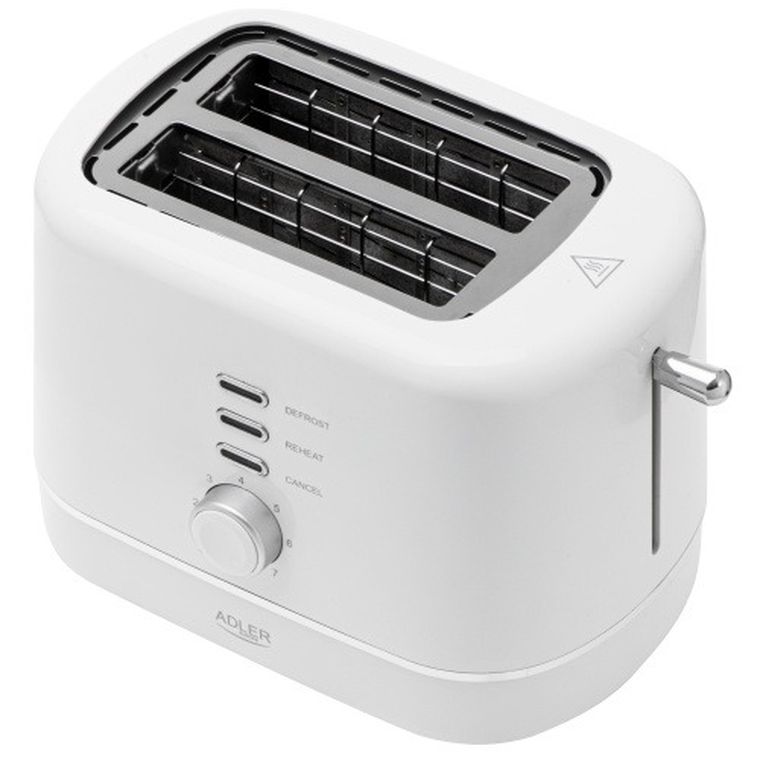 Adler, toster z rusztem, biały