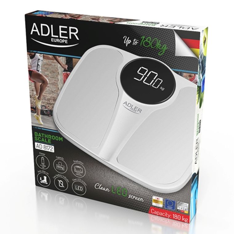 Adler, waga łazienkowa, 180kg, AD 8172w