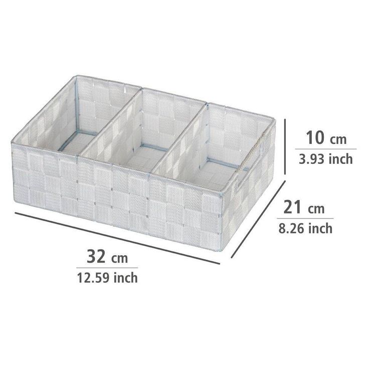 Adria, organizer, pojemnik łazienkowy, white