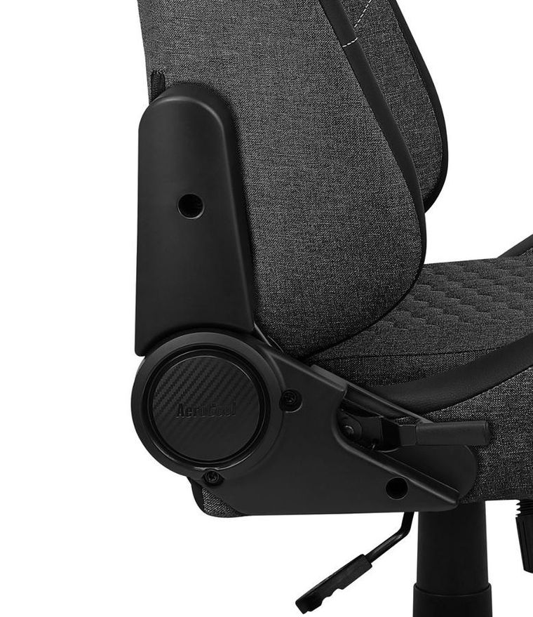 Aerocool, Crown Aeroweave, fotel gamingowy, Ash Black