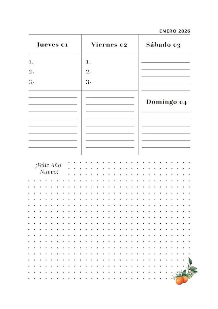 AGENDA 2026. Zaplanuj swój rok po hiszpańsku. Poziom podstawowy A1-A2