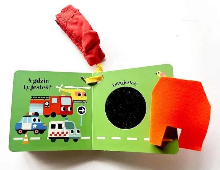 Akademia Mądrego Dziecka. Gdzie się schował wóz strażacki? Zabawa w chowanego