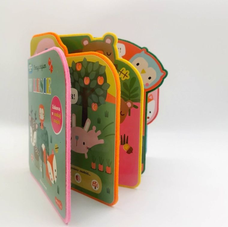 Akademia Mądrego Dziecka. Poznaję dotykiem. Zabawa w szukaj i znajdź. W lesie.