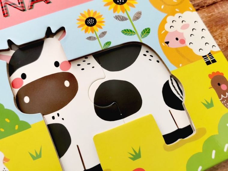 Akademia Mądrego Dziecka. Układam puzzle. Na wsi