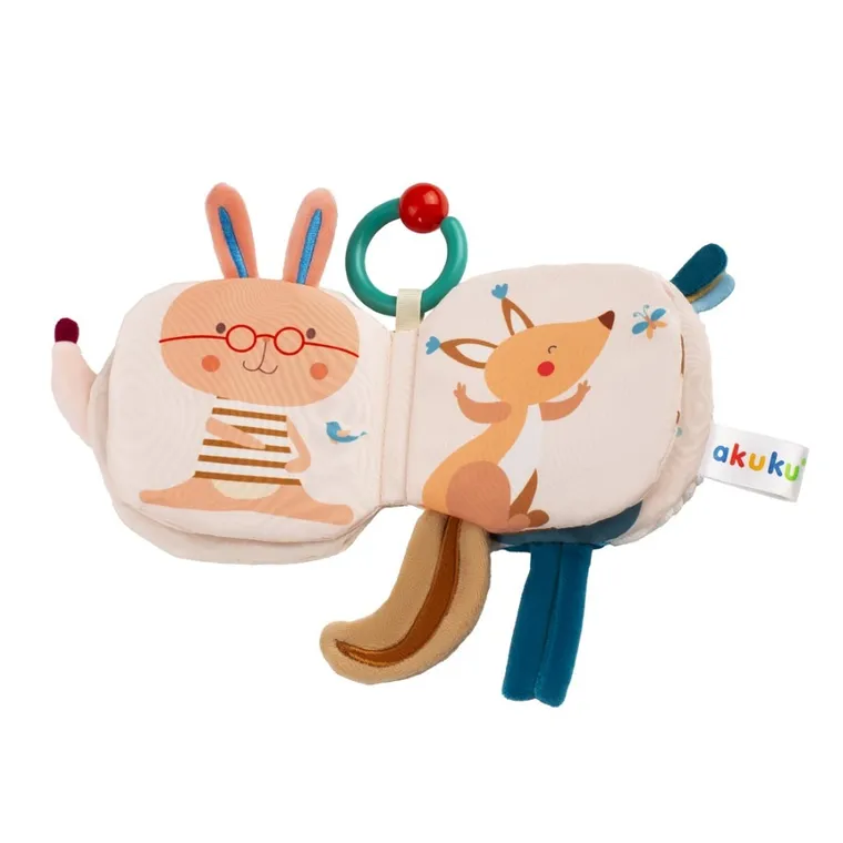 Akuku, Jeż, pluszowa książeczka sensoryczna