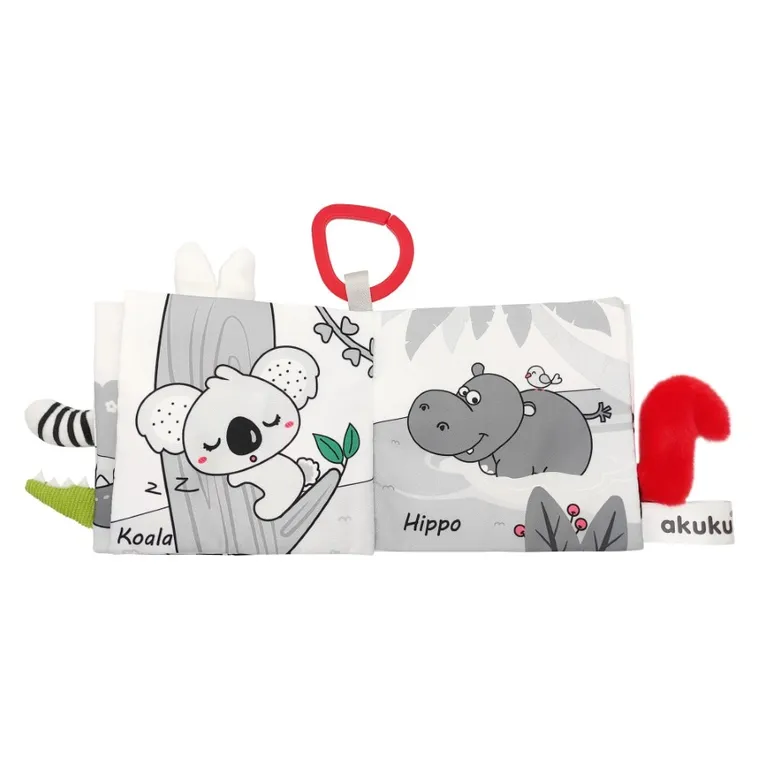 Akuku, książeczka sensoryczna, królestwo zwierząt